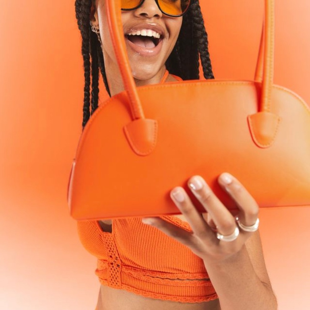 H&M Bowling Purse in Orange